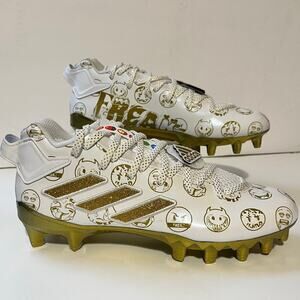 NWT Adidas Freak 22 Big Mood Football Cleats White Gold GZ6900 Men 7.5 MSRP $130